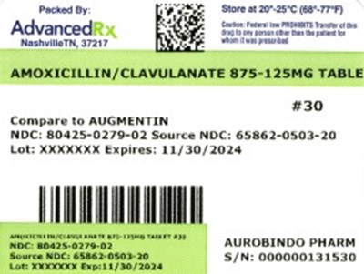 Amoxicillin-Clavulanate 80425-0279-02.jpg label 2 - Amoxicillin Clavulanate 80425 0279 02